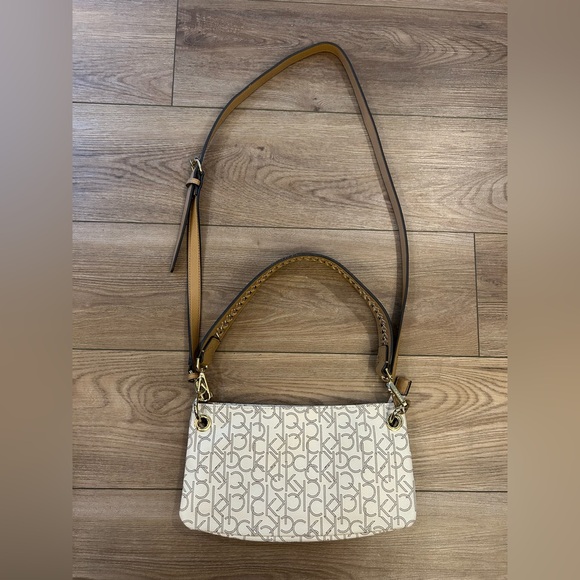 Calvin Klein Handbags - Calvin Klein Monogram Baguette Shoulder Bag w Removable Straps NWOT